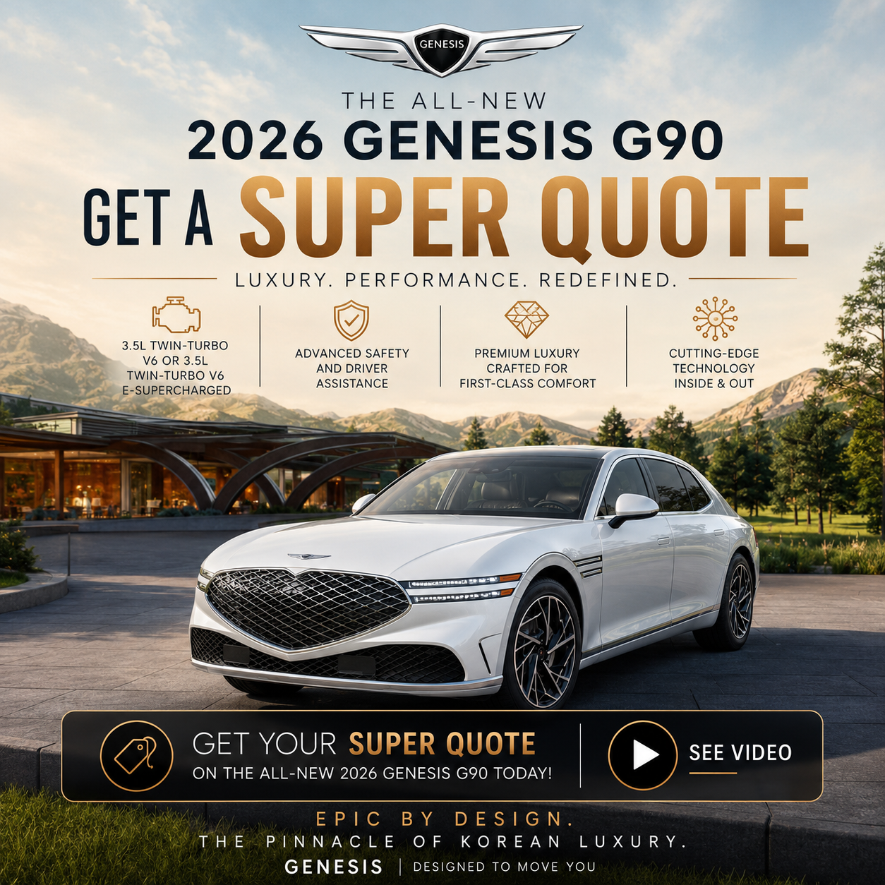 2026 Genesis G90 super quote offer